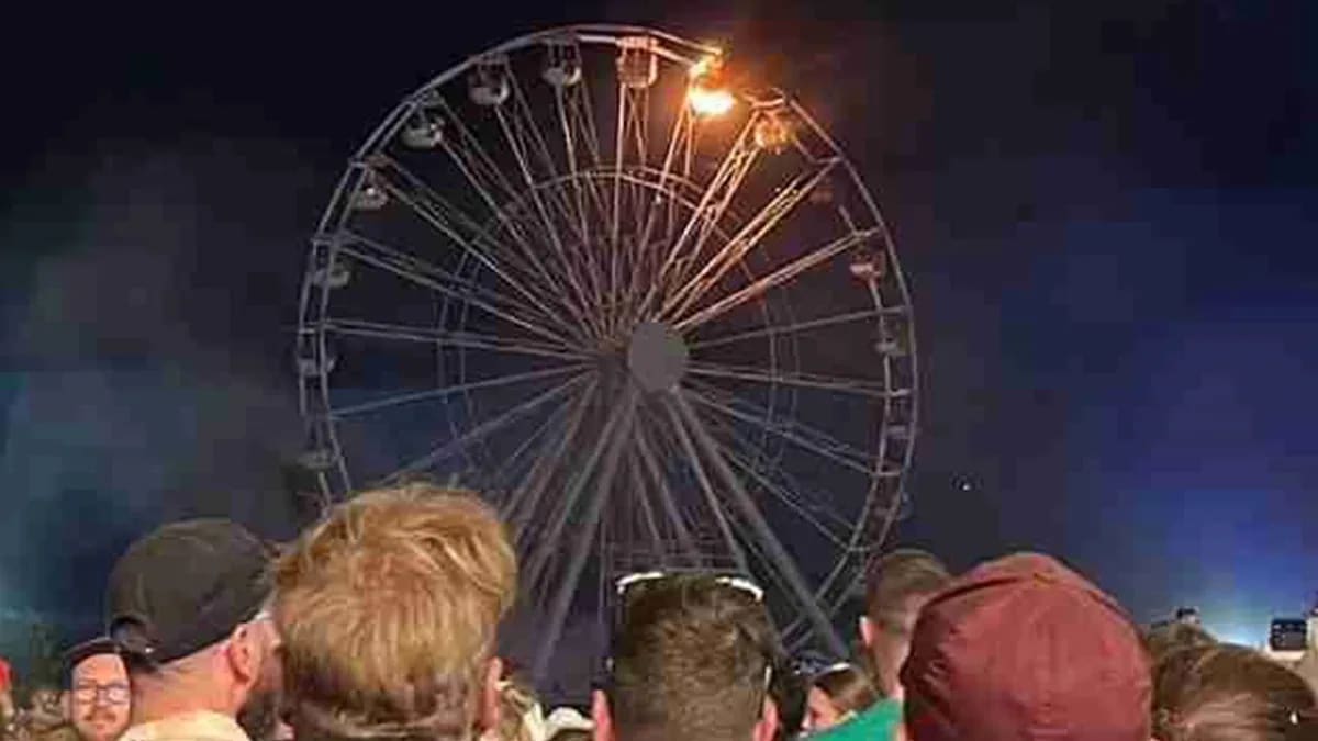 Ferris wheel fire at music festival: 23 injured